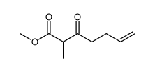 methyl 2-methyl-3-oxo-hept-6-enoate结构式