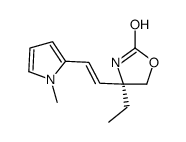 (4R)-4-ethyl-4-[2-(1-methylpyrrol-2-yl)ethenyl]-1,3-oxazolidin-2-one结构式