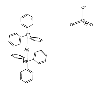 Ag(triphenylphosphine)2 perchlorate Structure