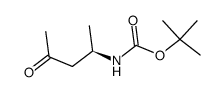 (+)-(4R)-4-[(tert-butoxycarbonyl)amino]pentan-2-one结构式