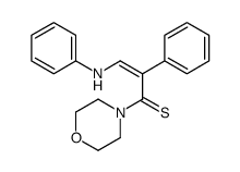 3-anilino-1-morpholin-4-yl-2-phenylprop-2-ene-1-thione结构式