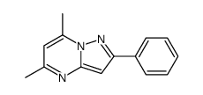 5,7-二甲基-2-苯基吡唑并[1,5-a]嘧啶结构式