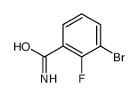 3-溴-2-氟苯甲酰胺结构式