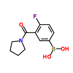 4-氟3-(吡咯啉-1-羰基)-苯基硼酸图片