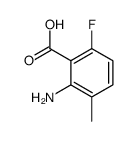 2-氨基-3-甲基-6-氟苯甲酸结构式