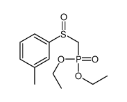 1-(diethoxyphosphorylmethylsulfinyl)-3-methylbenzene结构式