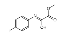 2-[(4-碘苯基)氨基]-2-氧代乙酸甲酯结构式