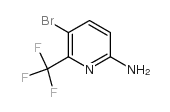 5-溴-6-三氟甲基-2-氨基吡啶结构式