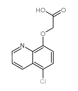 (5-氯-8-喹啉氧基)乙酸结构式
