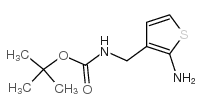 (2-氨基噻吩-3-基)甲基氨基甲酸叔丁酯结构式