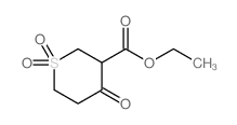 4-氧代四氢-2H-硫代吡喃-3-羧酸乙酯-1,1-二氧化物结构式