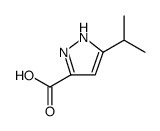 3-异丙基-1H-吡唑-5-羧酸结构式