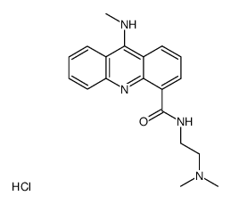 9-Methylamino-acridine-4-carboxylic acid (2-dimethylamino-ethyl)-amide; hydrochloride Structure