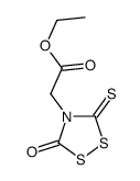 ethyl 2-(3-oxo-5-sulfanylidene-1,2,4-dithiazolidin-4-yl)acetate Structure