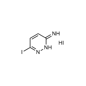 氢;6-碘哒嗪-3-胺;碘结构式