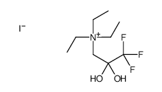 triethyl-(3,3,3-trifluoro-2,2-dihydroxypropyl)azanium,iodide结构式