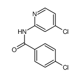 Benzamide, 4-chloro-N-(4-chloro-2-pyridinyl)结构式