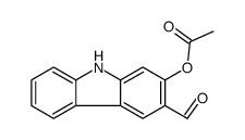 (3-formyl-9H-carbazol-2-yl) acetate结构式