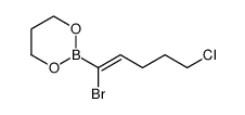 1,3,2-Dioxaborinane, 2-[(1Z)-1-bromo-5-chloro-1-penten-1-yl]结构式