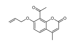 8-acetyl-7-allyloxy-4-methylchromen-2-one Structure