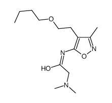 N-[4-(2-butoxyethyl)-3-methyl-1,2-oxazol-5-yl]-2-(dimethylamino)acetamide Structure