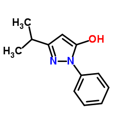 3-Isopropyl-1-phenyl-1H-pyrazol-5-ol Structure