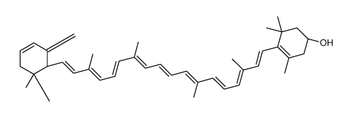 (3R,6'R)-3',4',5',18'-Tetradehydro-5',6'-dihydro-β,β-caroten-3-ol结构式
