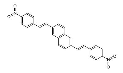 2,6-bis[2-(4-nitrophenyl)ethenyl]naphthalene Structure