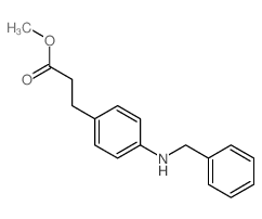 methyl 3-[4-(benzylamino)phenyl]propanoate Structure