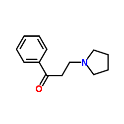1-苯基-3-吡咯烷基-1-氨基酮结构式