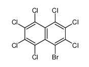 1-Bromo-2,3,4,5,6,7,8-heptachloronaphthalene结构式