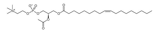 3,5,9-Trioxa-4-phosphaheptacos-18-en-1-aminium, 7-(acetyloxy)-4-hydroxy-N,N,N-trimethyl-10-oxo-, inner salt, 4-oxide, (7R,18Z)- Structure