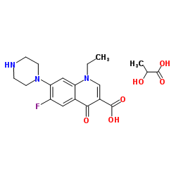 Norfloxacin lactate Structure