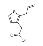 2-(2-allyl-3-thienyl)acetic acid Structure