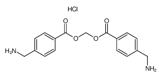 methylene bis<4-(aminomethyl)benzoate> dihydrochloride Structure