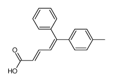 (2E,4E)-5-(4-Methylphenyl)-5-phenyl-2,4-pentadienoic acid Structure