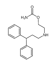 2-(3,3-diphenylpropyl-amino)ethyl carbamate Structure