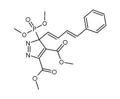dimethyl 3-dimethylphosphoryl-3-(4-phenyl-1,3-butadienyl)-3H-pyrazole-4,5-dicarboxylate Structure