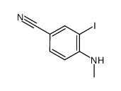 3-iodo-4-(methylamino)benzonitrile Structure