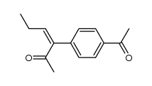 3-(4-acetyl-phenyl)-hex-3ξ-en-2-one结构式