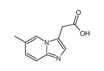 6-甲基-咪唑并[1,2-a]吡啶-3-乙酸结构式