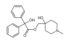 (4-hydroxy-1-methylpiperidin-4-yl)methyl 2-hydroxy-2,2-diphenylacetate Structure