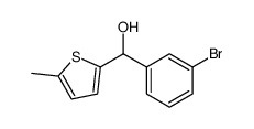(3-bromo-phenyl)-(5-methyl-thiophen-2-yl)-methanol结构式