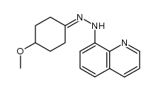 4-methoxycyclohexanone 8-quinolylhydrazone Structure