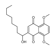 2-(1-hydroxyoctyl)-5,8-dimethoxynaphthalene-1,4-dione结构式