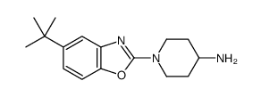 1-(5-tert-butyl-1,3-benzoxazol-2-yl)piperidin-4-amine Structure