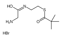 S-[2-[(2-aminoacetyl)amino]ethyl] 2,2-dimethylpropanethioate,hydrobromide Structure