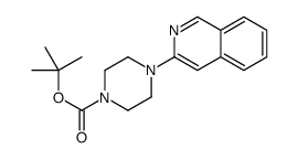 4-(异喹啉-3-基)哌嗪-1-羧酸叔丁酯结构式