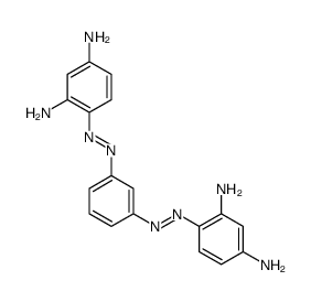 4,4'-[1,3-phenylenebis(azo)]bisbenzene-1,3-diamine Structure