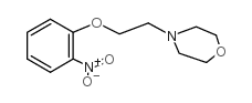 4-[2-(2-硝基苯氧基)乙基]吗啉结构式